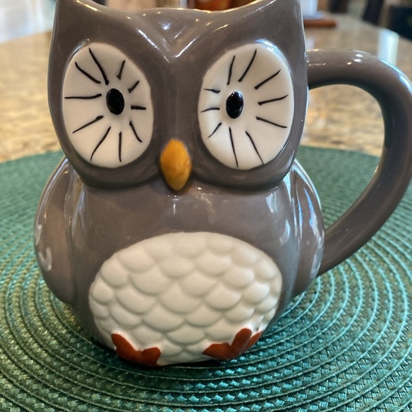 Threshold gray owl mug. 12 ounce capacity. Stoneware. Dishwasher & micro safe. - Picture 4 of 11